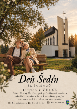 Deň šedín v Hornom Hričove — 14. októbra 2026 o 15:00
