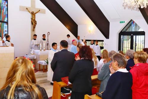 Požehnanie kostola sv. Cyrila a Metoda v Hornom Hričove biskupom Mons. Tomášom Galisom