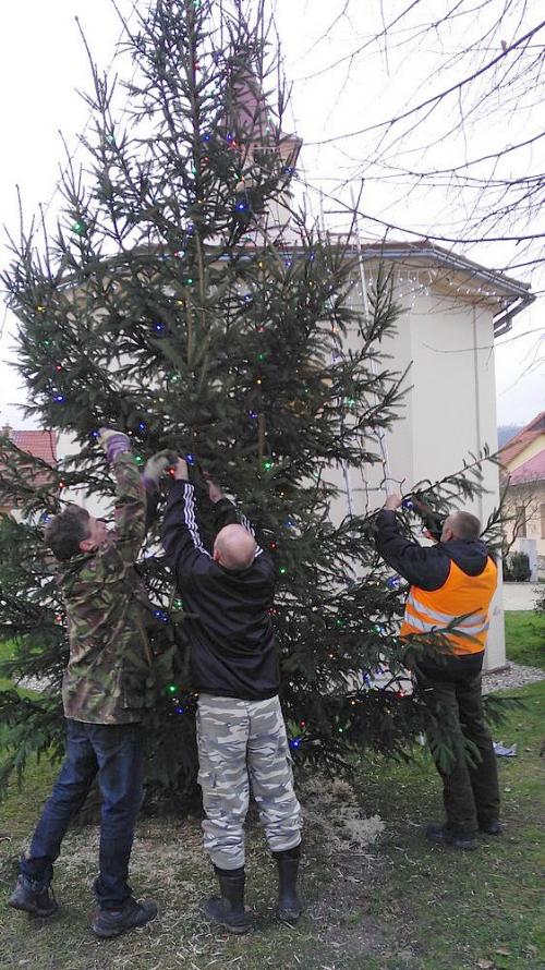 Stavanie Vianočného stromčeka 2015